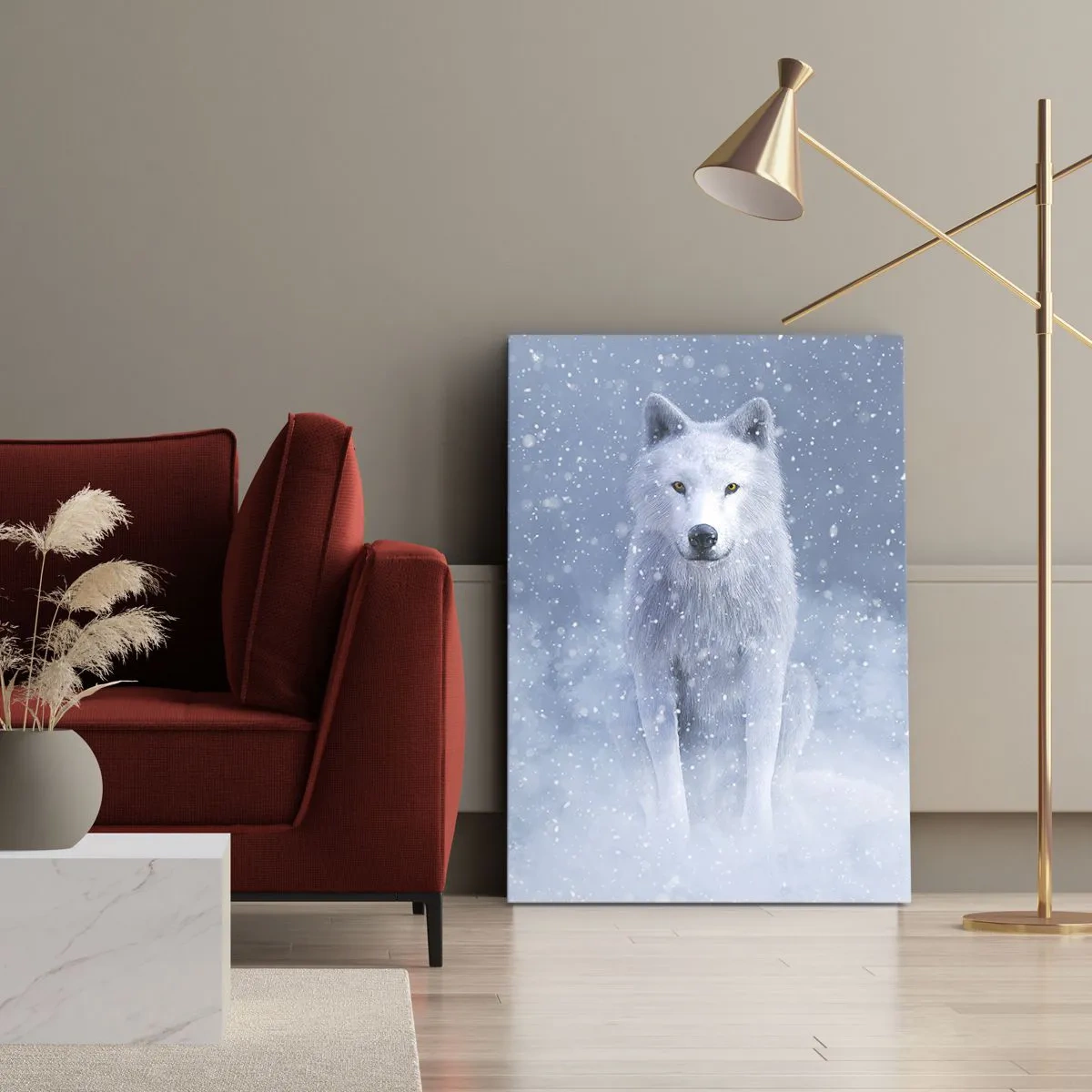 Quadro su tela - Stampe su Tela - Nello spirito dell'inverno - 55x100 cm