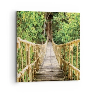 Quadro su tela - Stampe su Tela - Sospeso nel verde - 70x70 cm