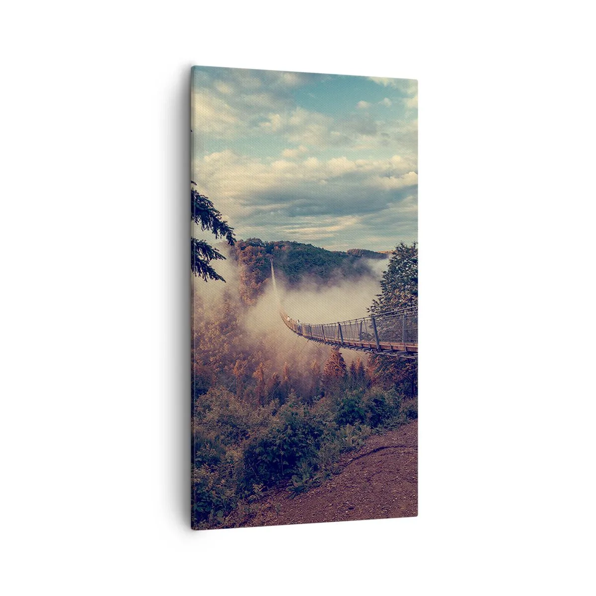 Quadro su tela - Stampe su Tela - Sopra il bosco autunnale - 55x100 cm