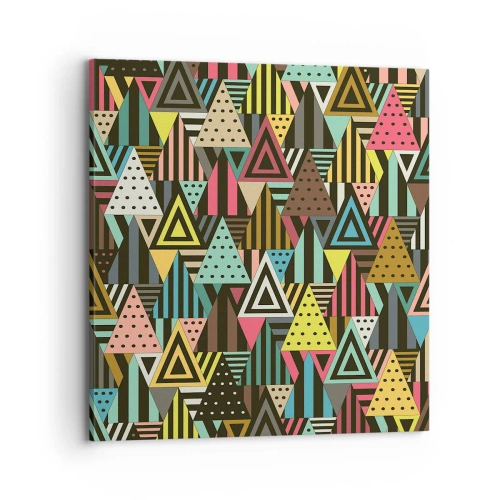 Quadro su tela - Stampe su Tela - Al ritmo di tre - 70x70 cm