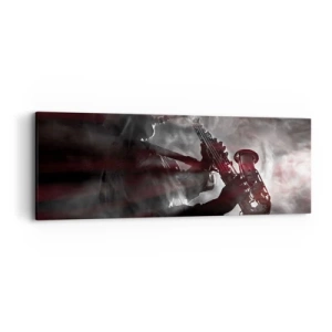 Quadro su tela - Stampe su Tela - Nei fumi del jazz - 90x30 cm