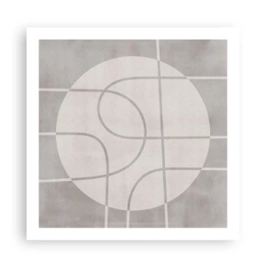 Poster - Tondo e dritto - 60x60 cm