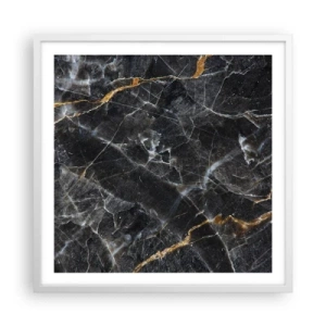 Poster in cornice bianca - La vita interiore delle pietre - 60x60 cm