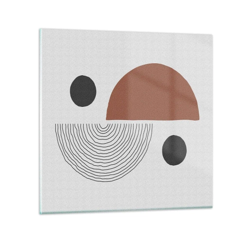 Quadro su vetro - La perfezione del cerchio - 70x70 cm