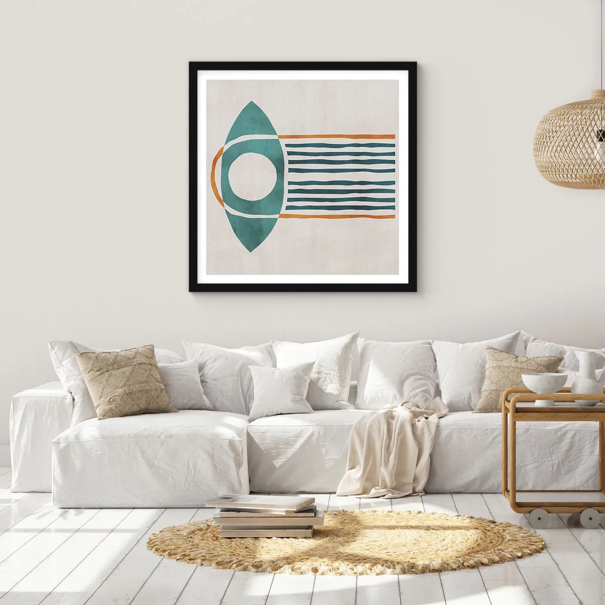 Poster in cornice nera - Segni e rituali - 50x50 cm