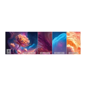 Campione di Fotomurale Adesivo Deluxe Sticker - Un altro mondo - Fantastico, Terra, Fiori - 100x30 cm