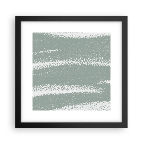 Poster in cornice nera - Astrazione in clima invernale - 30x30 cm