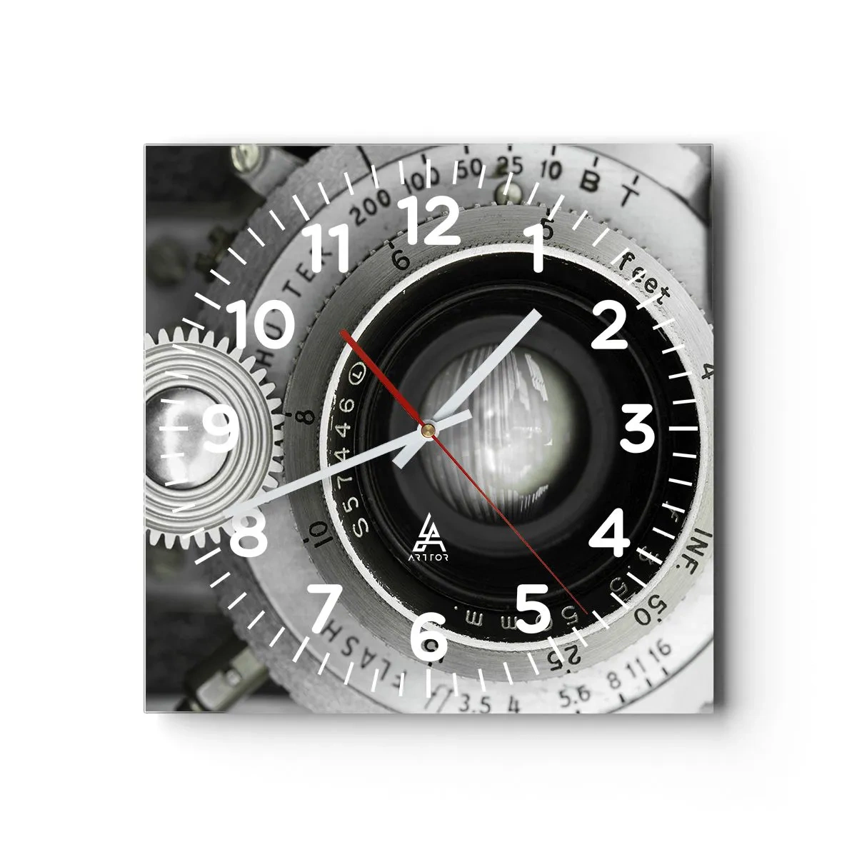 Orologio da parete - Orologio in Vetro - Racconto su Hollywood - 30x30 cm