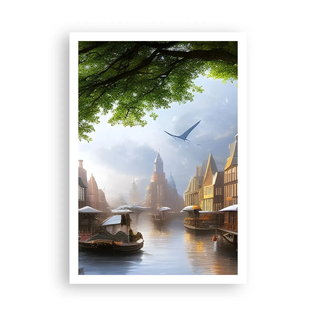 Poster - Paesaggio urbano olandese - 70x100 cm