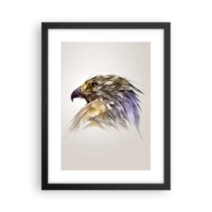 Poster in cornice nera - Ritratto di guerriero - 30x40 cm