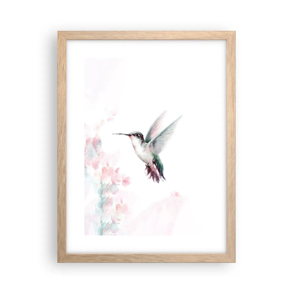 Poster in cornice rovere chiaro - Battito immobile - 30x40 cm