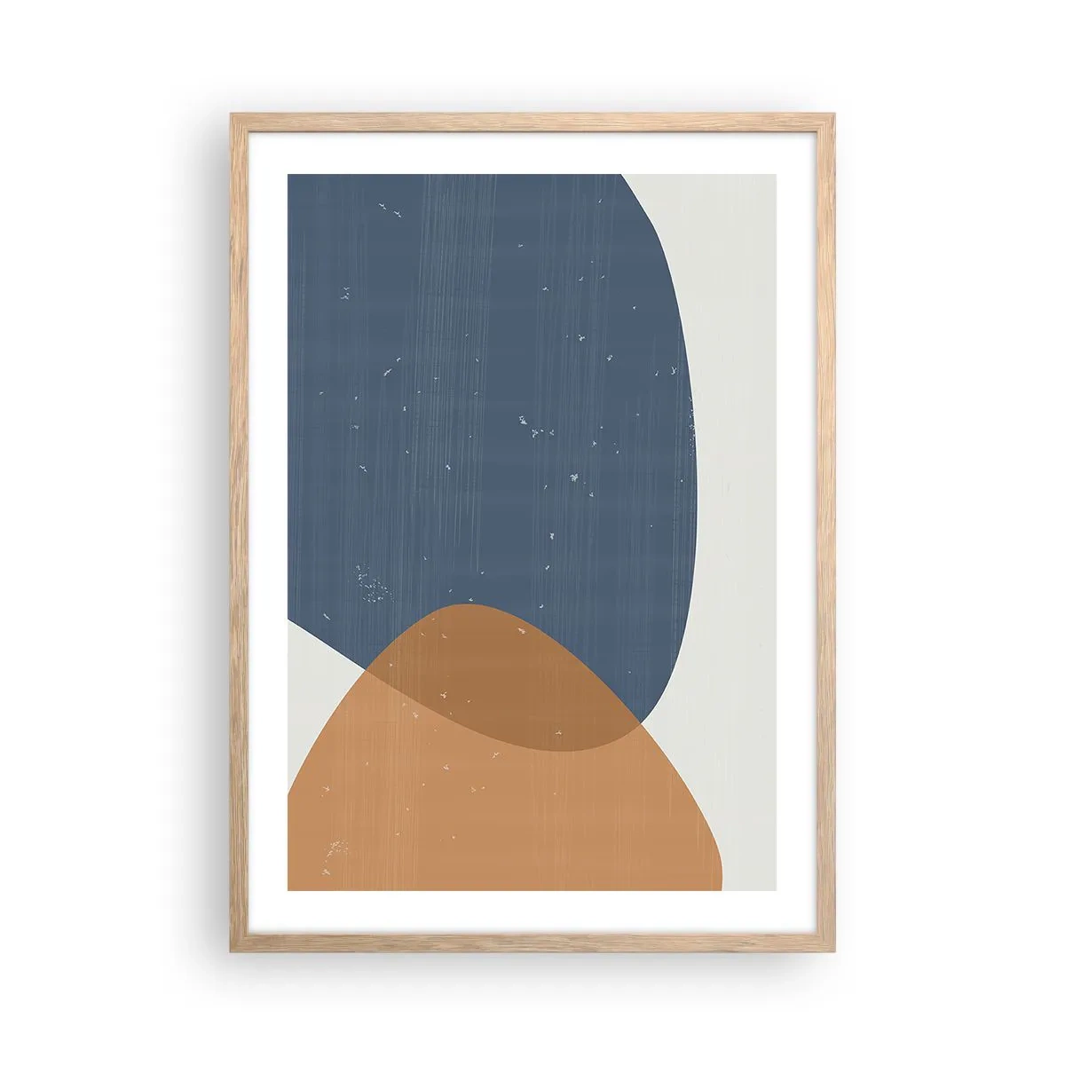 Poster in cornice rovere chiaro - Ovali e influenze - 50x70 cm