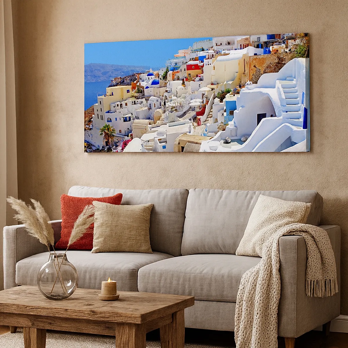 Quadro su tela - Stampe su Tela - Sogno di un'estate greca - 30x30 cm