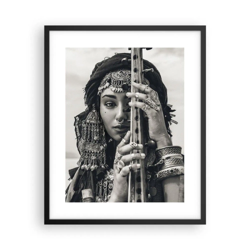 Poster in cornice nera - La musica dell'oriente - 40x50 cm