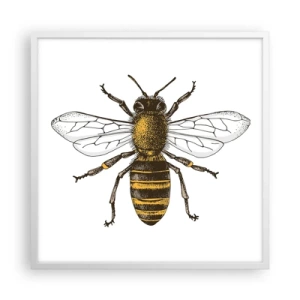 Poster in cornice bianca - Bella e buona - 60x60 cm