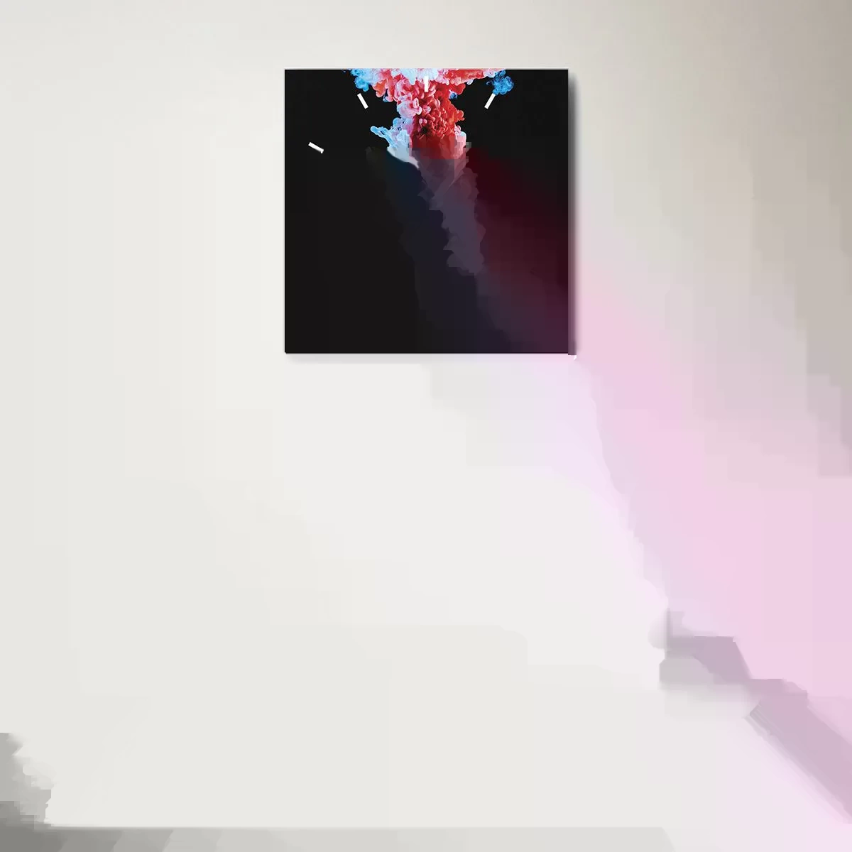 Orologio da parete - Orologio in Vetro - In pieno rigoglio - 40x40 cm