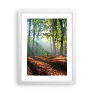 Poster in cornice bianca - Luci e ombre - 30x40 cm