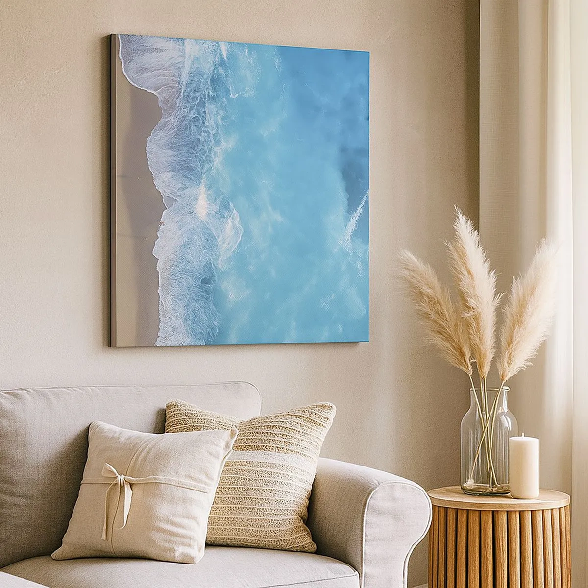 Quadro su tela - Stampe su Tela - La forza del blu - 30x30 cm