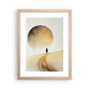 Poster in cornice rovere chiaro - Ed è nostalgia - 30x40 cm