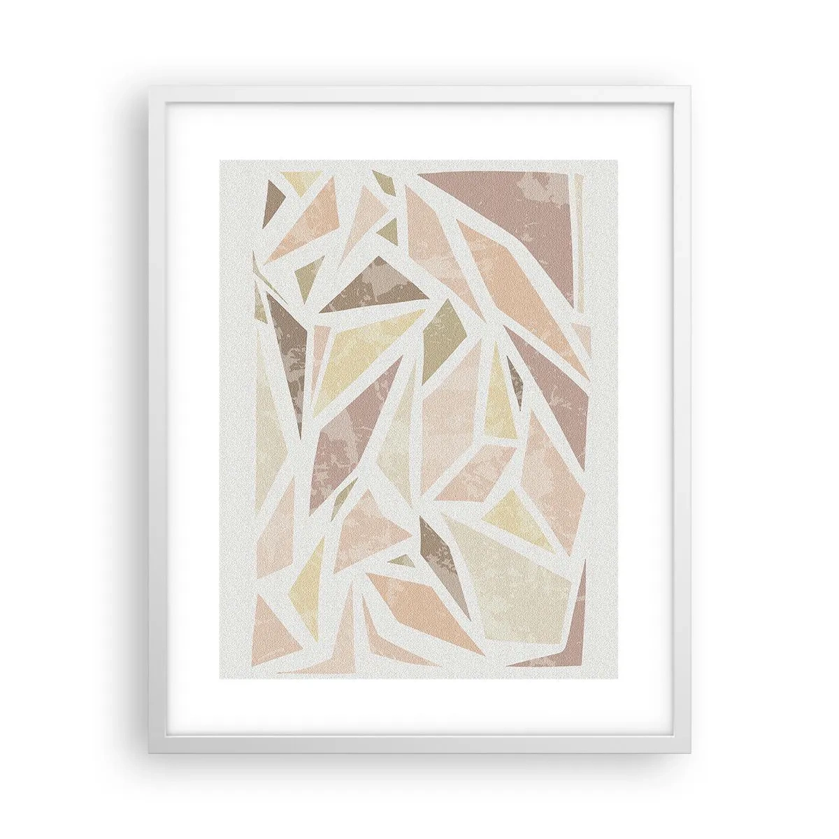Poster in cornice bianca - Composizione da vetrata - 40x50 cm
