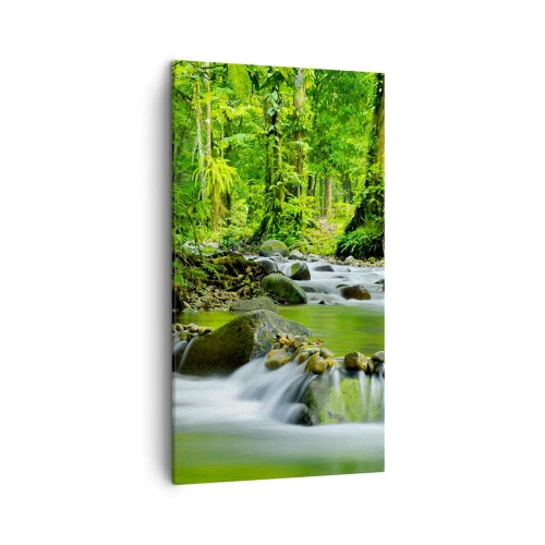 Quadro su tela - Stampe su Tela - Fluttuando in un mare di verde - 45x80 cm