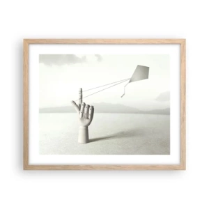 Poster in cornice rovere chiaro - Prova di forza - 50x40 cm