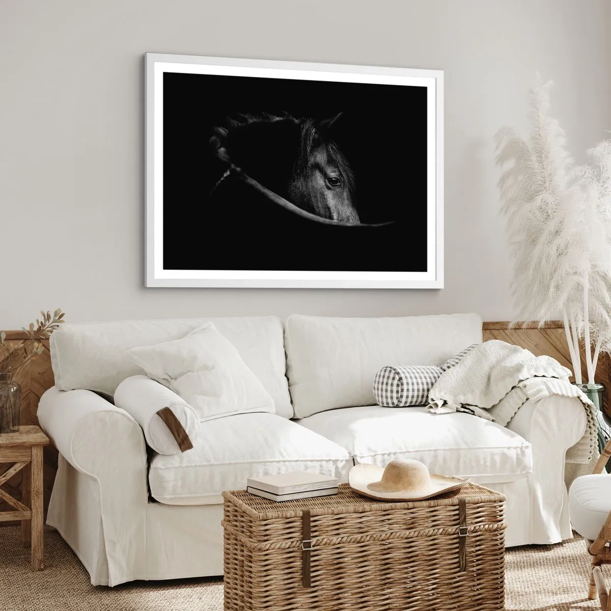 Poster in cornice bianca - Il principe nero - 100x70 cm
