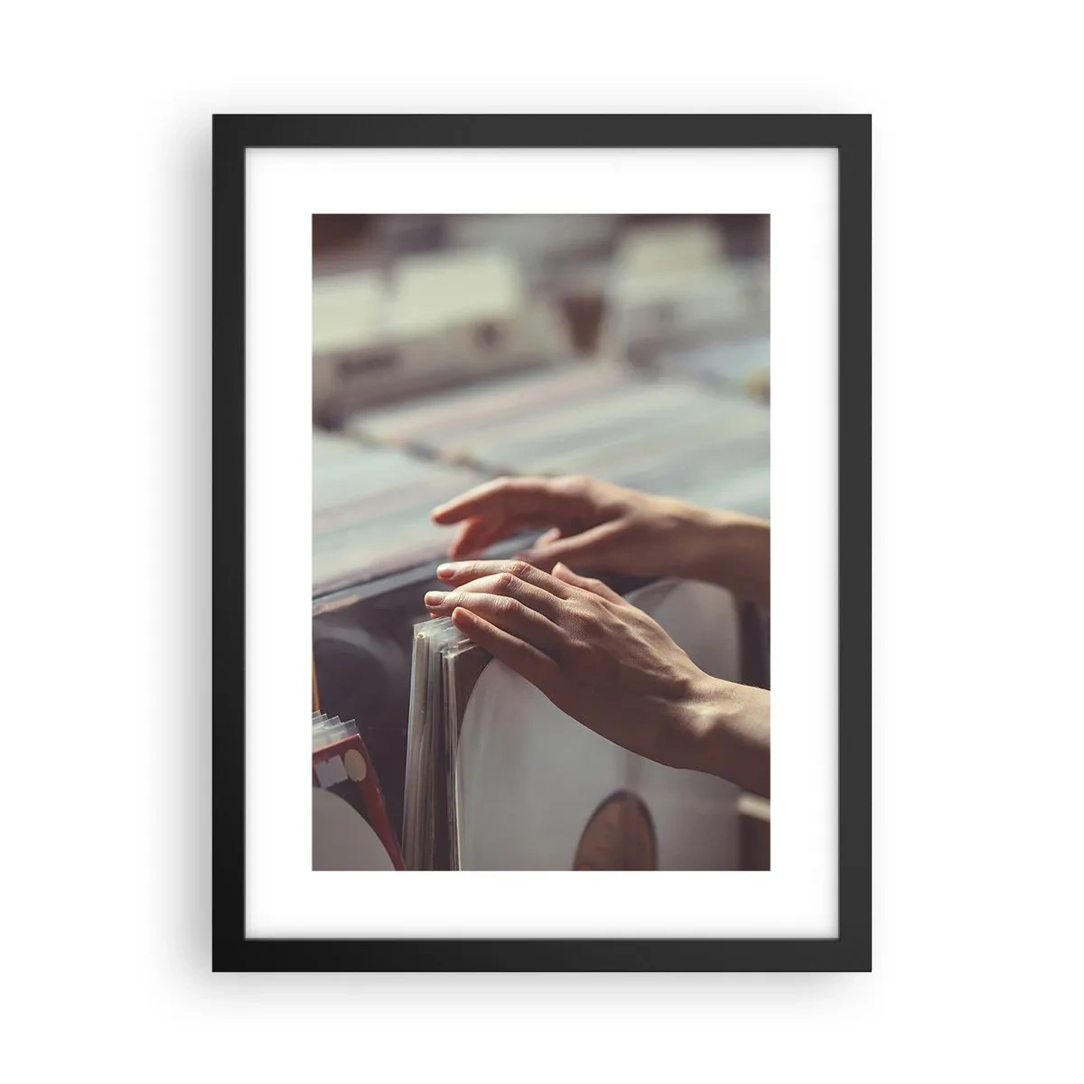Poster in cornice nera - Alla ricerca di emozioni - 30x40 cm