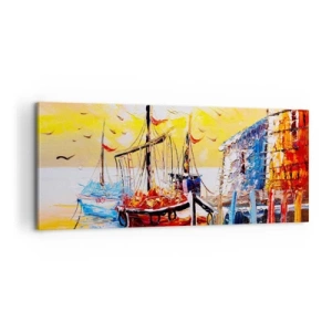 Quadro su tela - Stampe su Tela - Ritorno felice - 100x40 cm