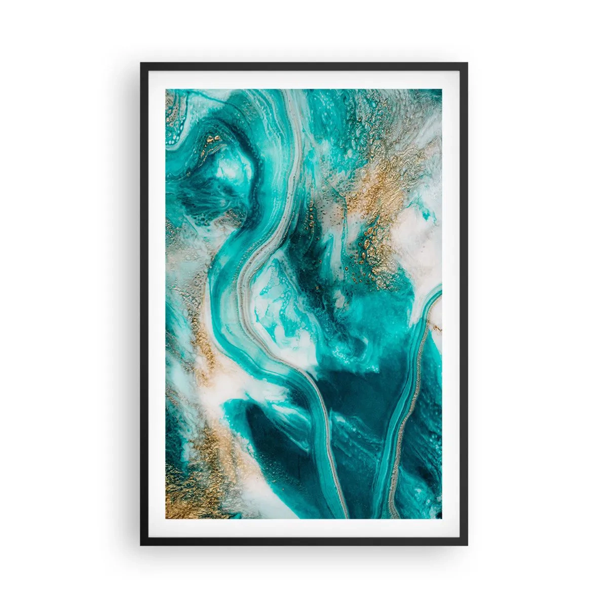 Poster in cornice nera - Il fiume d'oro - 61x91 cm