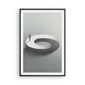 Poster in cornice nera - Prova a cavartela - 61x91 cm