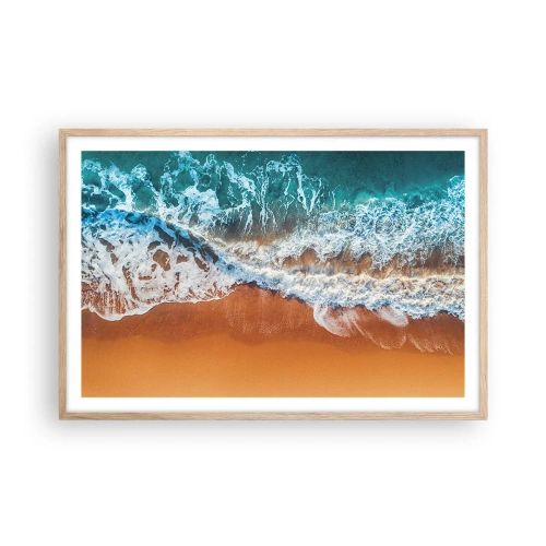 Poster in cornice rovere chiaro - Sempre in coppia - 91x61 cm