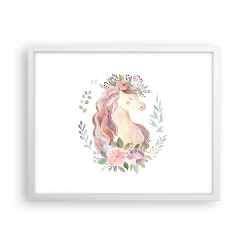 Poster in cornice bianca - Invito nel mondo delle favole - 50x40 cm