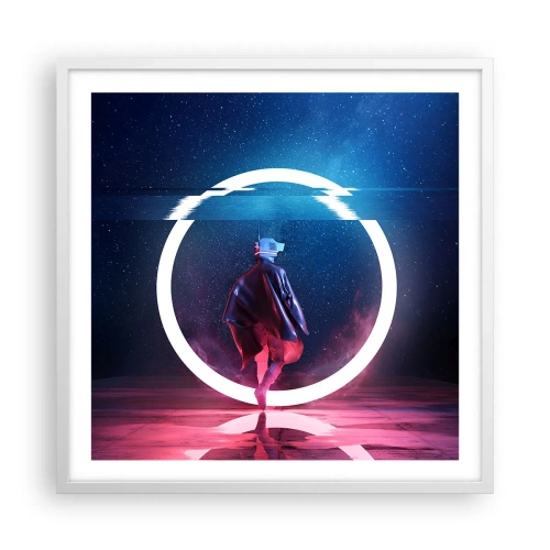 Poster in cornice bianca - Tra due mondi - 60x60 cm
