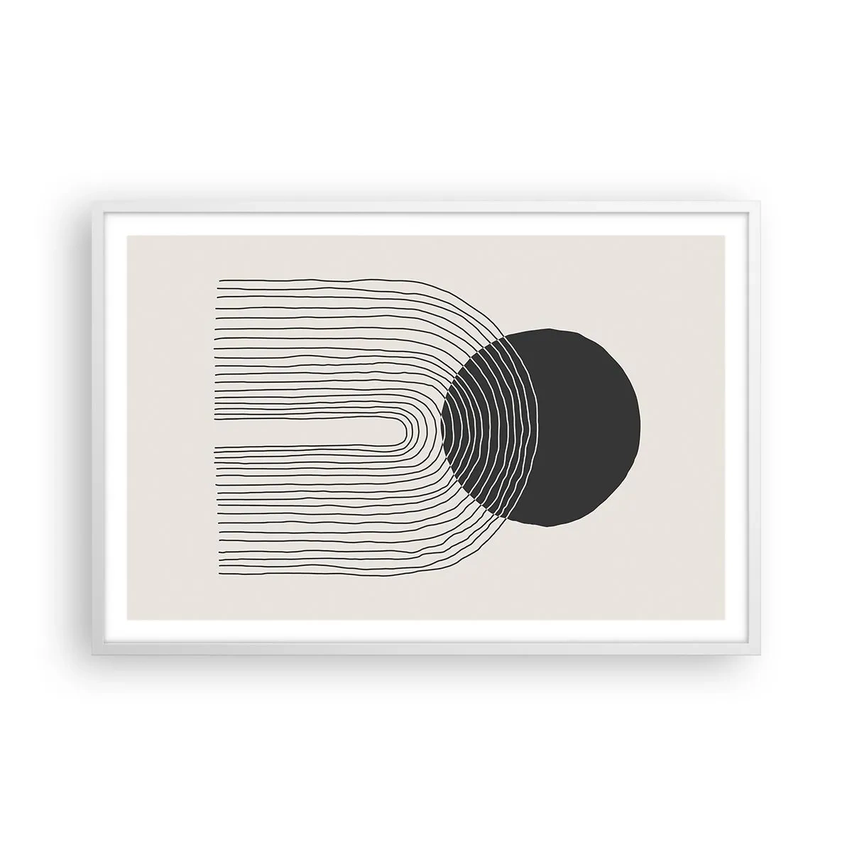 Poster in cornice bianca - Tremore e fiducia - 91x61 cm