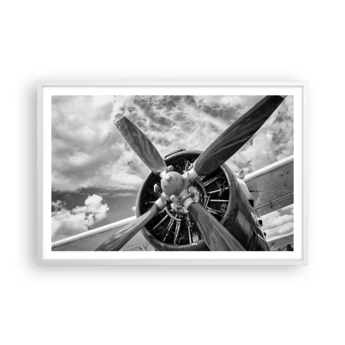Poster in cornice bianca - Il dominatore dell'aria - 91x61 cm