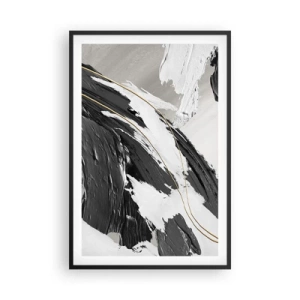 Poster in cornice nera - Astrazione con sfarzo - 61x91 cm