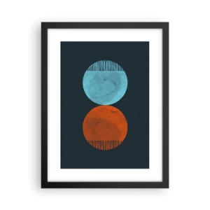 Poster in cornice nera - Solo geometria? - 30x40 cm