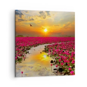 Quadro su tela - Stampe su Tela - La vita segreta del lago - 50x50 cm