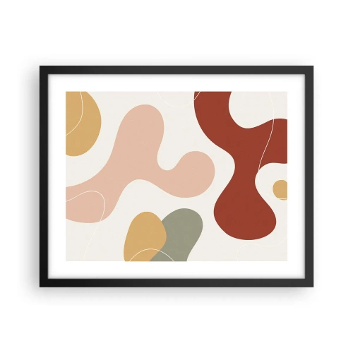 Poster in cornice nera - Ghirigori - 50x40 cm