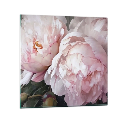 Quadro su vetro - L'attimo della fioritura - 30x30 cm