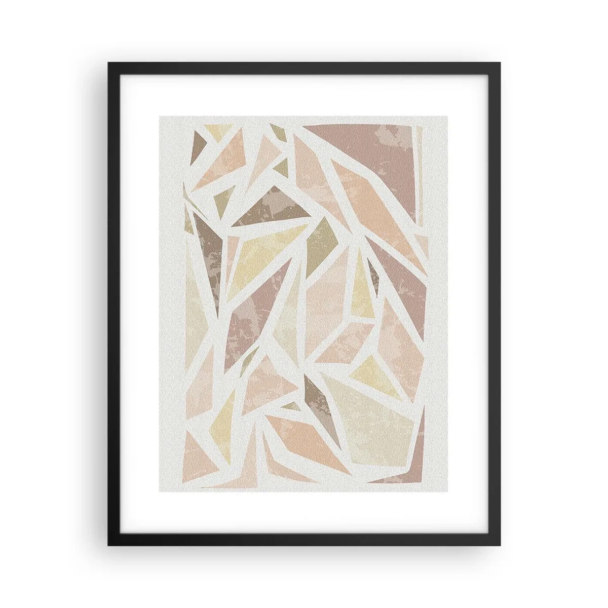 Poster in cornice nera - Composizione da vetrata - 40x50 cm