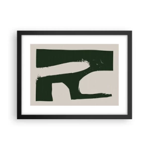 Poster in cornice nera - Golfi di bianco - 40x30 cm