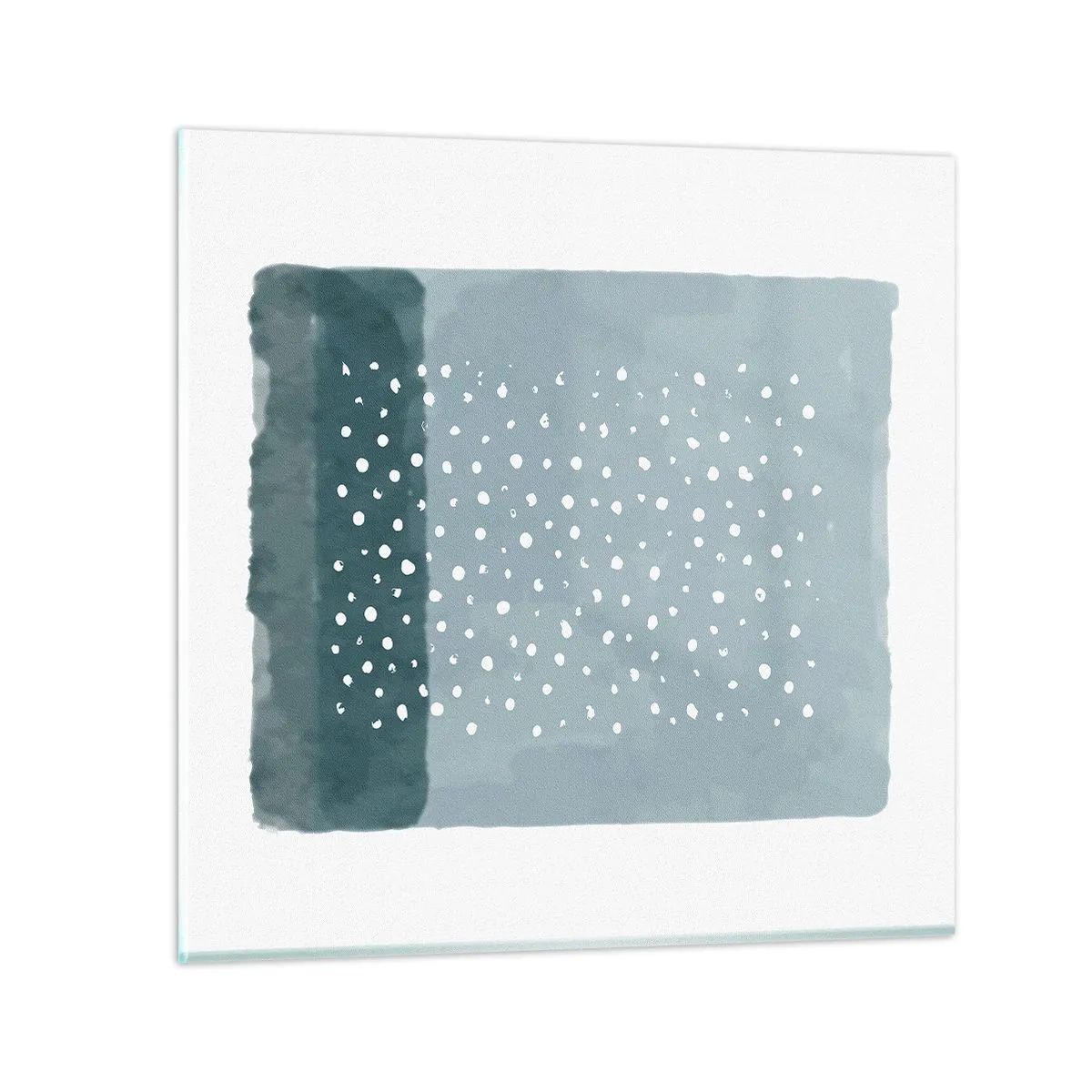 Quadro su vetro - Spuntate nel blu - 70x70 cm