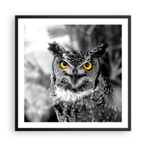 Poster in cornice nera - Non si può nascondere niente - 60x60 cm