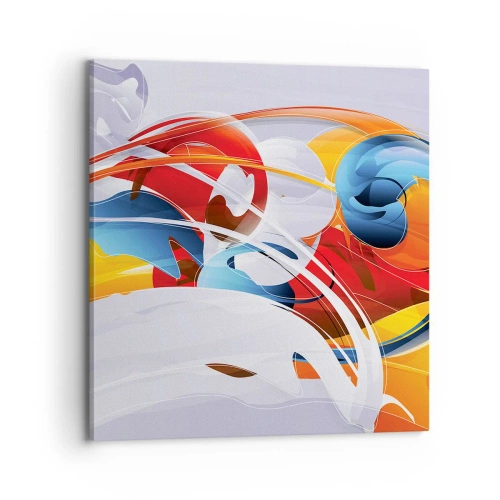 Quadro su tela - Stampe su Tela - La danza degli elementi - 70x70 cm