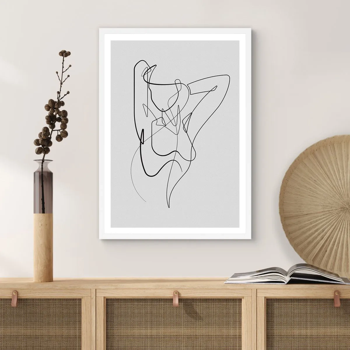 Poster in cornice bianca - Davvero, come sei... - 61x91 cm