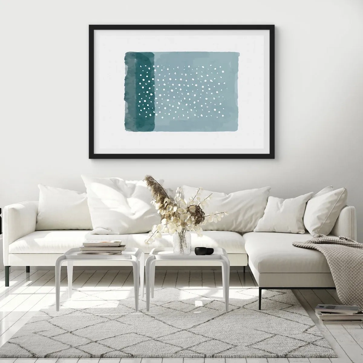 Poster in cornice nera - Spuntate nel blu - 91x61 cm