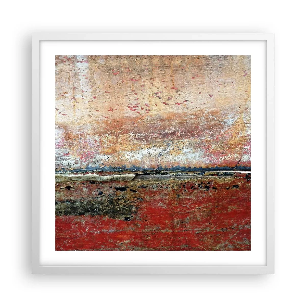 Poster in cornice bianca - Forse è il mare - 50x50 cm