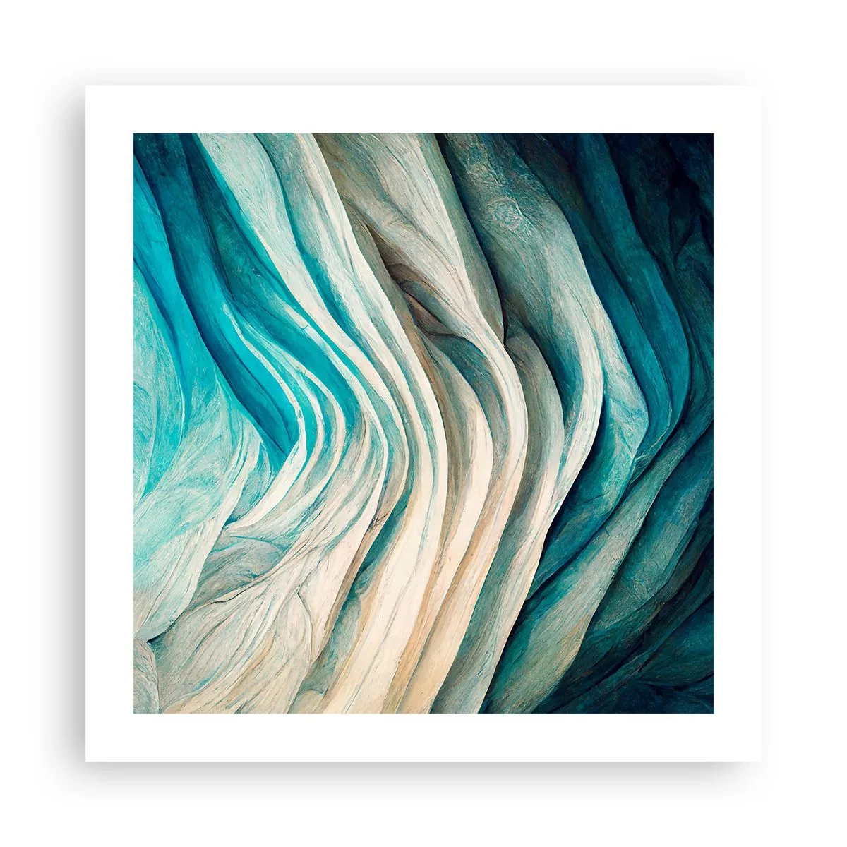 Poster - Blu insaziabile - 50x50 cm